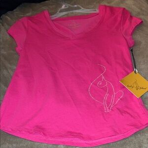 Baby Phat Hot Pink Tee with Sparkling Detail